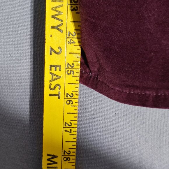 Levi's jeans women's size 25 maroon colour wedgie skinny feels like velvet - Picture 14 of 16